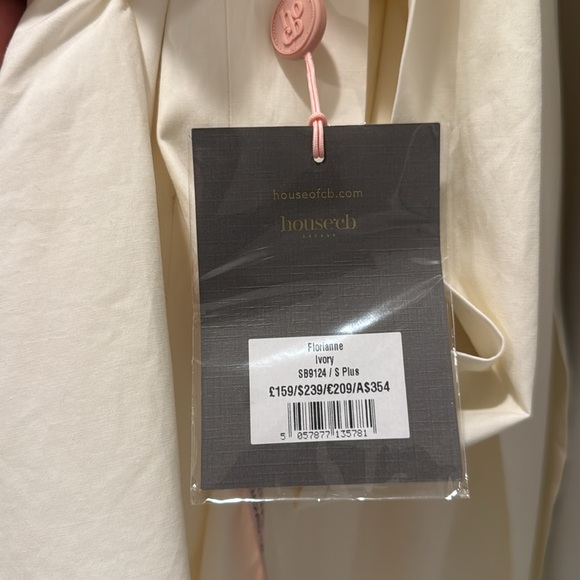 HOUSE OF CB 'Florianne' Ivory Bow Mini Dress New w/Tags - Picture 6 of 14